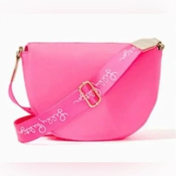NWT Lilly Pulitzer Aura Pink Neoprene Crossbody Bag